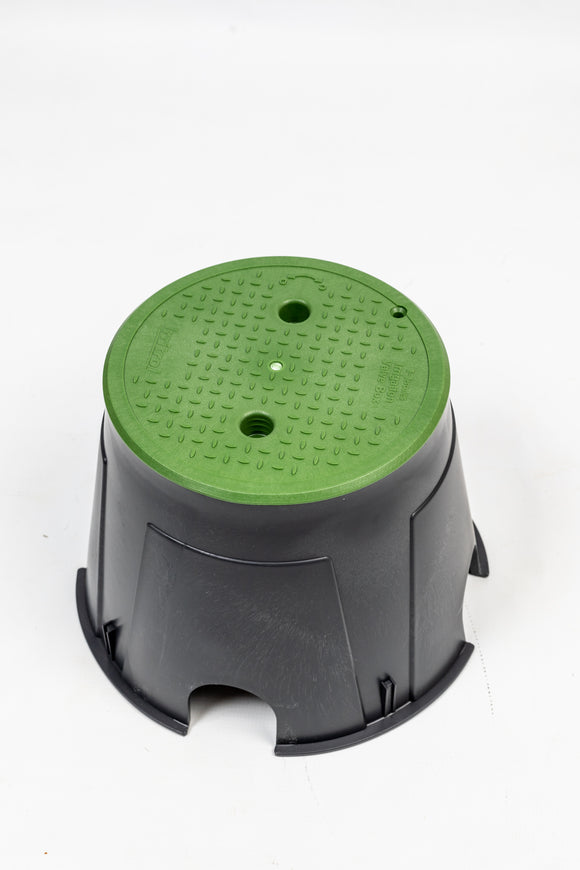 250mm Round Green Valve Box – Durable Irrigation Cover