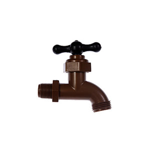 Plastic Garden Tap - 20mm Brown