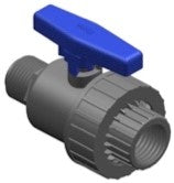 Compression Single Union Ball Valve Male Female - 50mm